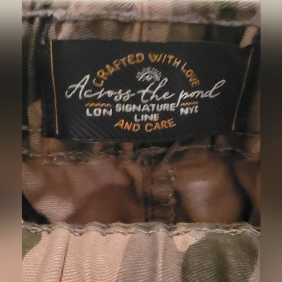 Across The Pond Signature Line Green Camo Mens Drawstring Jogger Pants - Size 2X - Picture 7 of 11